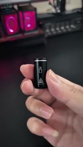 USB Type-C Female Flameless Mini Electric Lighter Portable Push-Button Lighter USB-C Rechargeable Windproof for Travel Outdoor