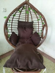 Indoor Hanging Basket Rattan Chair Cradle Pedal Swing Balcony Glider Courtyard Household Single Double Hammock Chair Residential Furniture