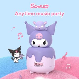 Sanrio | Sanrio Kuromi Desktop Bluetooth Speakers JS-0175 Cute Portable Loudspeaker With Night Light Pochacco Cinnamoroll For Gift