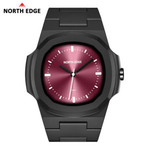 NORTH EDGE | Đồng Hồ Thể Thao Kỹ Thuật Số NORTH EDGE VOLT Dành Cho Nam Chống Nước 50M Vỏ Thép Không Gỉ Hình Vuông Màn Hình Phát Sáng Đồng Hồ Đôi Dành Cho Nam Nữ