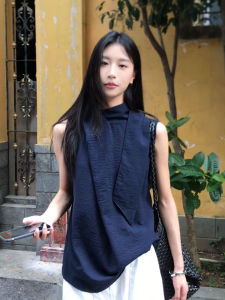 YUFUQING | Elegant Sash Sleeveless Shirt Women Summer Loose Slimming Unique Top Commute Style High Waist Long Pants A-Line Skirt