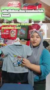 Code8.id DTF2 Baju Setelan Anak Laki -Laki Distro Karakter Mario Balap Lucu 1 - 10 Tahun