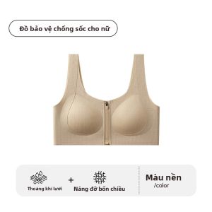 Áo ngực thể thao MiiOW cho bé gái vải lưới dày nâng đỡ không gọng cổ tròn