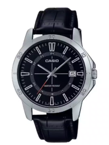 นาฬิกาข้อมือ Casio MTP-V004L สายหนัง กระจกมิเนอรัล ขนาดหน้าปัด 48มม. กันน้ำ แฟชั่นสบายๆ