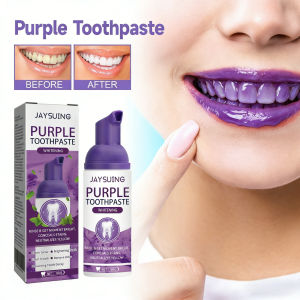 Purple Toothpaste Teeth Brightening Whitening Toothpaste Serum Deep Cleaning Teeth Fresh Breath Oral