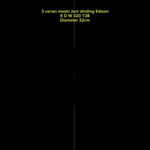 Jam Dinding Edison Sweep ES EQ 320 T38 Timbul Diameter 320mm 32cm