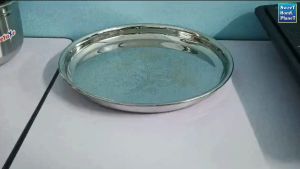 Stainless Steel Dinner Set 6 Pcs Thali Set Heavy Gauge Lunch Set Mirror Finishing Design