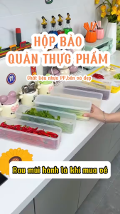 [HCM]Hộp nhựa đựng thực phẩm hộp bảo quản rau quả trong tủ lạnh có nắp-Hesede