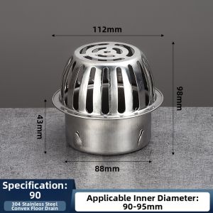 304 Stainless Steel Snap-in Dome Type Floor Drain