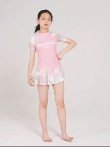 Đồ Bơi Cho Bé Gái Bộ Bơi Bé Gái Habi Fashion HB2403 Thiết Kế Dễ Thương Chất Liệu Co Giãn Cho Bé Từ 18-60kg