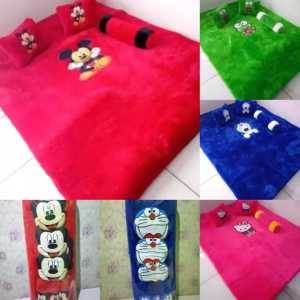 KASUR BULU KARAKTER MURAH PROMO TEMPAT BANTAL 3 SURPET KASUR BULU RASFUR HALUS| kasur lantai | kasur bulu | karpet lantai kamar tidur | karpet lantai ruang tamu | surpet | surpet bulu tebal jumbo asli | kasur lantai bulu tebal
