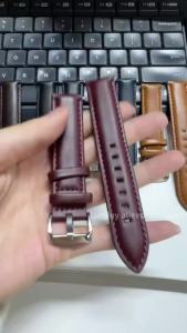 Dây Đeo Đồng Hồ Bằng Da Bò Thật Rộng 18mm-24mm Màu Nâu/đen Khóa Cài Tương Thích Với Đồng Hồ Đeo Tay Truyền Thống Seiko DW Thay Thế Được.