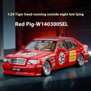 1:24 Benz S W140 320SEL Modified Version Super Racing Car Alloy Metal Diecast Model Car Collecting Hobbies Ornaments