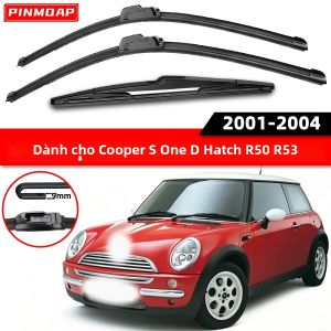 PINMOAP Silent All-Weather Windshield Wiper Blade Thay Thế Cho Mini Cooper S One D Hatch R50 R53 2001-2004 Cao Su Gạt Nước Phía Trước