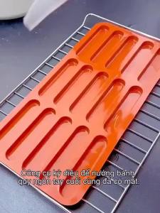 【Tiramisu Finger Cookies Commercial Silicone Non-stick Diy Baking Tools For Household High Temperature Resistant 15 Die】