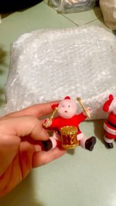 Bộ (5-10) Ông Già Noel Treo Trang Trí Cây Thông Noel Cầm Nhạc Cụ