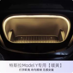 Tesla Model3/Y/X/S Trunk Ambient Light Front Hood Lighting Strip Modification Decoration Battery Powered Car Atmosphere Lamp