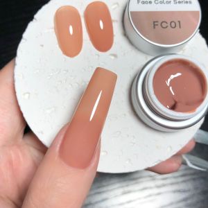 ANNUUM FC Series Ice Transparent Nude Color Nail Gel Base Coat Daily Commuting Suitable for Any Skin Type Long Lasting Comfortable