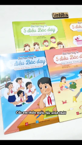 Combo sách 5 tập: Bài học hay từ 5 điều Bác dạy - song ngữ Anh Việt cho bé - Đinh Tị