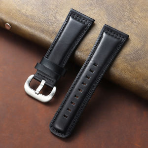 New Vintage Oiled Leather Strap 28mm for Seven Friday Watch Men Women Business Replacement Watch Bracelets Double-Sided Cowhide