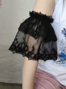 Size Adjustable Lace Arm Sleeve Long Short Sleeve Big Arm Covering Meat Decoration Oversleeve Covering Scar Tattoo Cover