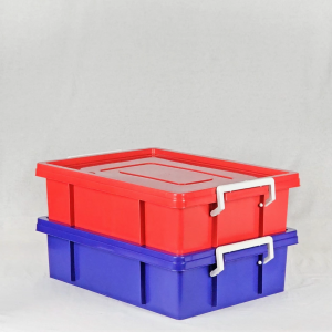 กล่องพลาสติก อเนกประสงค์ ทรงแบน ขนาด 17 ลิตร (No.189 สีเข้ม)