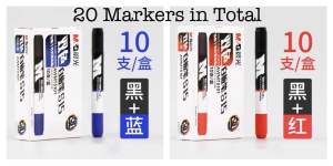 Whiteboard Markers (Set of 3 Colours Total 30 Markers)