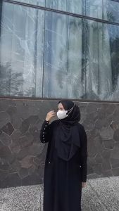 MECCA ABAYA // GAMIS ARAB HITAM JATBLACK PREMIUM // KAFTAN BUSUI MEWAH KEKINIAN