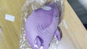 Bandai | 25cm Hoppers Plush Toy Cute Stuffed Doll Small Size Cartoon Cute Anime Star Hug Pillow Gift for Kids Birthday Room Decoration