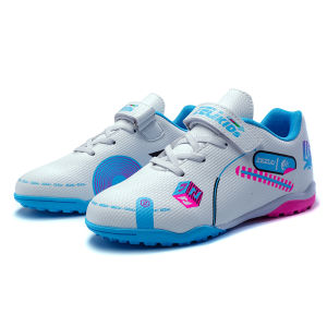 Boys Football Shoes TF Spikes Kids Sneakers New Fashion Style 29-39 Durable Velcro Cool Girls Comfy Anti-skid Handsome Teenagers Sports Footwear Kindergarten Primary School Students Professional Training Children Soccer Boots