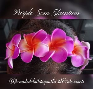 BANDO BUNGA KHAS BALI / BANDO ELASTIS BUNGA JEPUN / BANDO BUNGA BALI  / BANDO BUNGA KAMBOJA - 1PCS