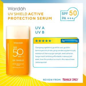Wardah Uv Shield SPF 50 PA+++ Active Protecting Serum Anti UV