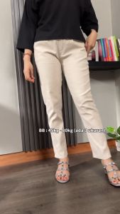 Celana Chinos Wanita Cotton Twill Combed Stretch - Celana Katun Slimfit Wanita Stretch