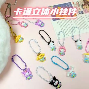 【 Multi-Style】Rantai kunci Sanrio Hello kitty/Cinnamoroll/Kuromi/Pochacco/Pom Pom Purin/Melody schoolbag loket kartun hadiah comel