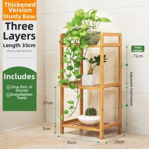 Simple Multi-level Flower Stand Indoor Balcony