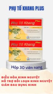 Phụ Tố Khang Plus - Điều Hòa Kinh Nguyệt - Hổ Trợ Rối Loạn Kinh Nguyệt - Giảm Đau Bụng Kinh Hộp 30V