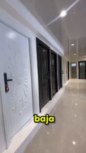 Pintu Baja Utama Anti Karat Double Kupu Tarung Ukuran Openig 209 x 160 Pintu Utama Rumah Hotel Apartemen Hotel
