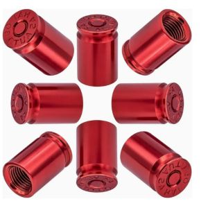 8Pcs Universal Bullet Shell Valve Set Strong Sealing Corrosion Resistant for Bicycle (American Threaded) & Motorcycle Use