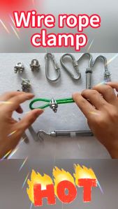 Steel Wire Rope Clamp Head Construction Engineering Power Application Drying Hardware Accessories