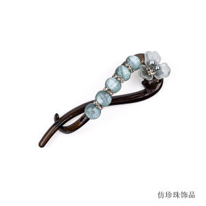 Pearl Twisted Clip Hair Clip Womens New 2025 High-End Cheongsam Banana Clip New Chinese Style Hair Grips Headwear Updo Decorations