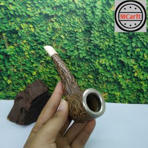 Padutan once pipa kayu Liwung Macan kombinasi tulang B230