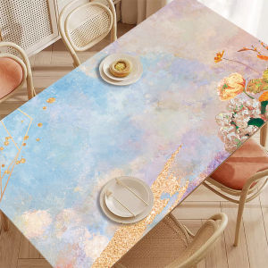 Retro Oil Painting Series Table Mat Accessible Luxury Fancy Tablecloth Waterproof Oil-Proof Disposable Tea Table Cloth Custom Dining Table Cushion