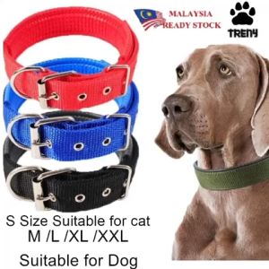 TRENY High Quality Pet Collar Comfortable Adjustable Plus Size Nylon Strap For Dogs Cat Belt Kolar
