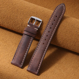 Vintage Genuine Leather Watchstrap for Seiko 18mm 20mm 22mm 14mm 16mm 24mm Quick Release Men Women Soft Black Calfskin Watchband