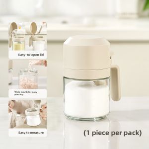 Sealed Moisture Proof Kitchen Spice Jar Roborobo Seasoning Container Storage Sugar Pot Cylindrical Daily Use Non-electric