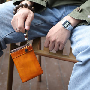 WANYE | Genuine Leather Wallet Short Multicard Holder Vertical