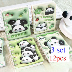 4pcs/lot  Panda Capybara Notebook Cute Portable Note Book Diary Planner Stationery Gift School Supplies  Notebook