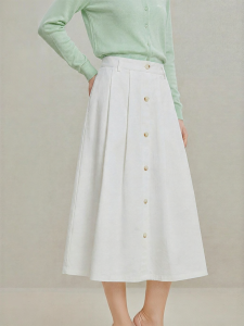 INMAN | Commuter A-Line French Midi Skirt