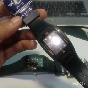 ANDESLA ACC PROMO MURAH MERIAH JAM TANGAN WANITA ANTI AIR PILOT TALI KARET HALUS