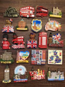 3 Miếng Dán Trang Trí Từ Tính Nottingham London Oxford Cambridge Manchester England Decals Trang Trí Tủ Lạnh